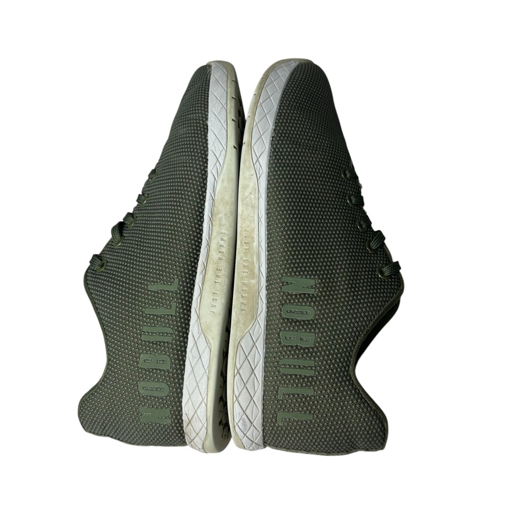 Nobull Super Fabric Trainer Running Green/White Athletic Shoes M10.5/W12 - Picture 6 of 10